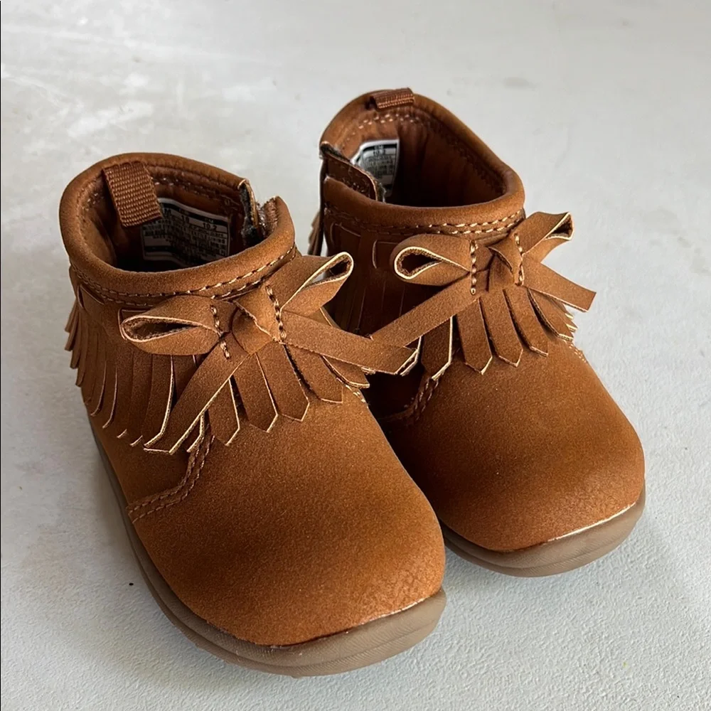 Carters Brown Kids Moccasin Shoes toddler 2.5‎